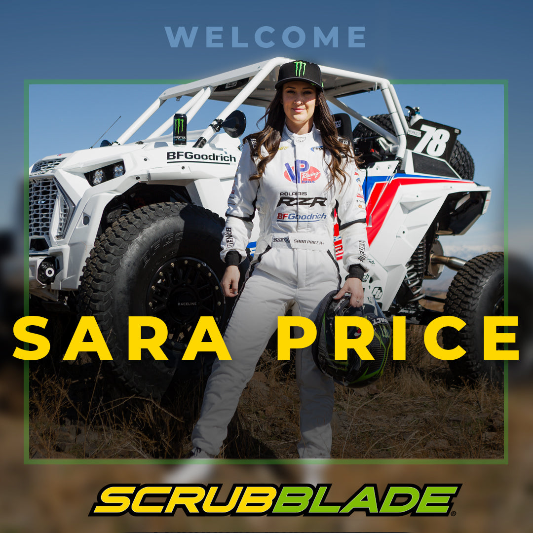 SCRUBBLADE SIGNS OFFROAD CHAMPION SARA PRICE