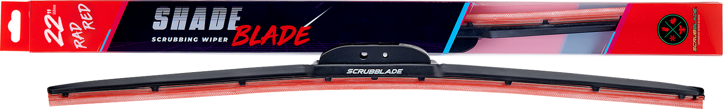 22" Rad Red ShadeBlade Wiper Blade