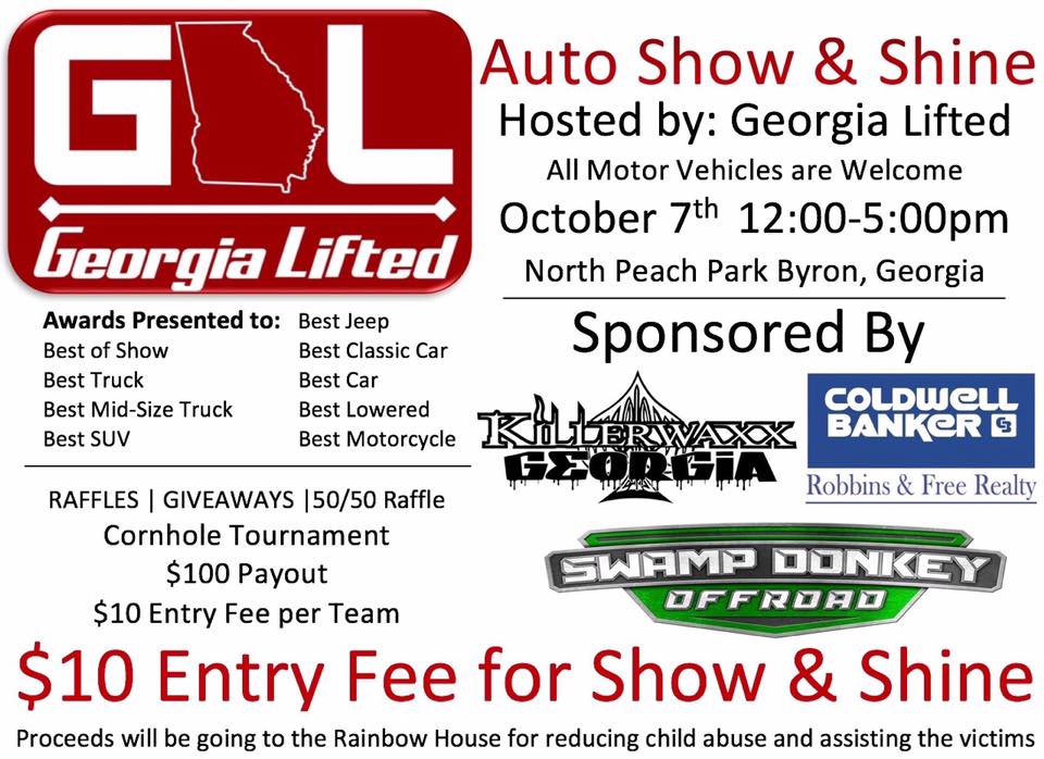 Georgia Lifted Auto Show and Shine – Rainbow House Charity Show