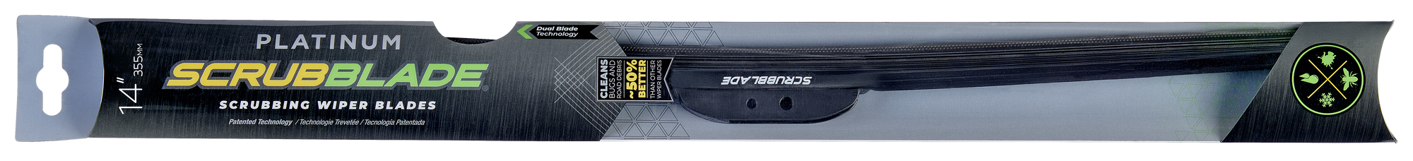 14" Platinum Scrubblade Wiper Blade
