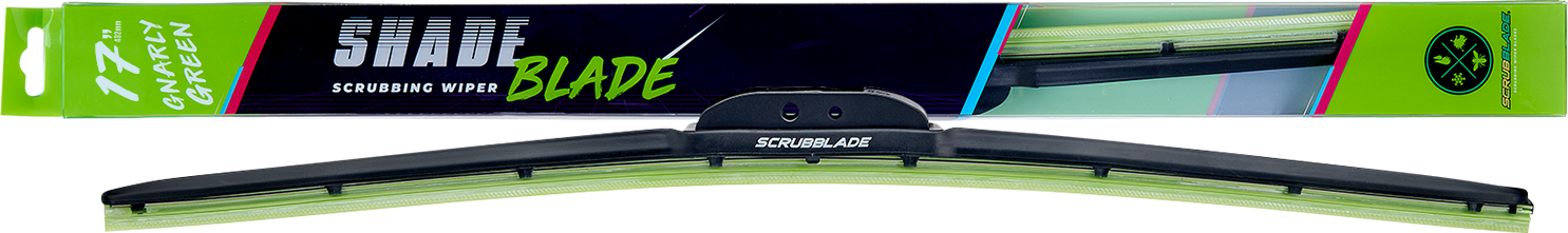 17" Gnarly Green ShadeBlade Wiper Blade
