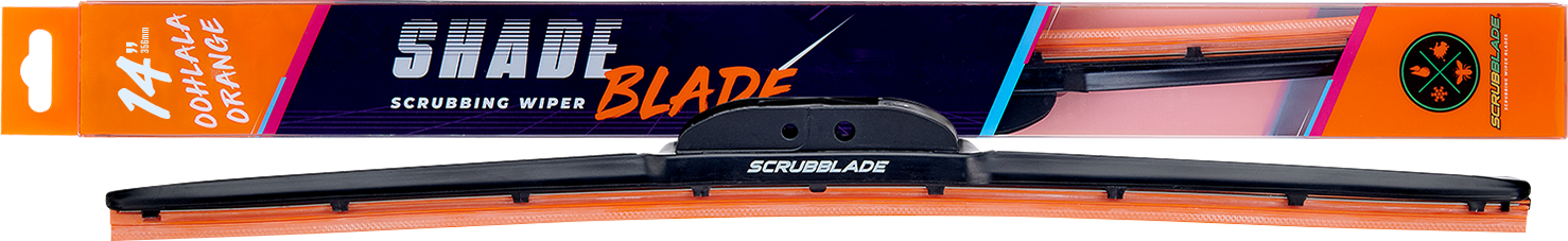 14" Oohlala Orange ShadeBlade Wiper Blade