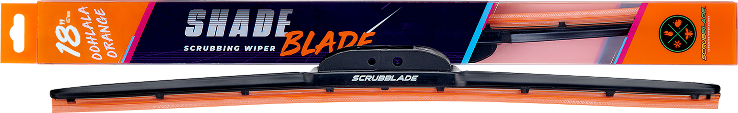 18" Oohlala Orange ShadeBlade Wiper Blade